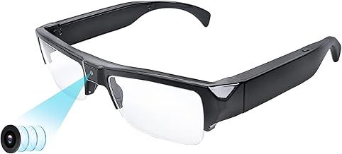 Spy Camera Glasses HD 1080p Fashion Action Video Recorder Glasses for Driving, Hiking, Fishing, Riding (Included 32G Micro SD Card)