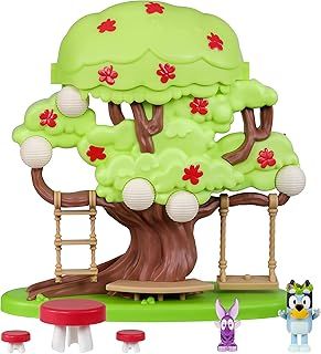 Bluey Tree Playset With Secret Hideaway, Flower Crown And Fairy Figures And Accessories, 28.19 x 27.51 x 2.79 cm (17529)