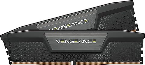 CORSAIR VENGEANCE DDR5 RAM 32GB (2x16GB) 6000MHz CL30 Intel XMP iCUE Compatible Computer Memory - Black (CMK32GX5M2B6000C30)