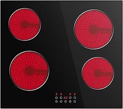 STARCHARTS Build-in Ceramic Hob BRC4001-B, Electric Hob, 4 Burners cooktops, Total Power 6000W