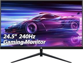 Z-Edge 25 Inch (24.5 Inch) Gaming Monitor 240Hz 1ms MPRT Full HD VA Panel, Ultra-Thin Bezel, FreeSync, HDMI2.0 & DisplayPort1.4, VESA Mountable, Black