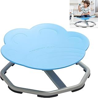 Sensory Spinning Chair for Home Use, Swivel, Wobble, Toddlers, Kids, Training Body Coordination Toys for ADHD and Autism (Orange)