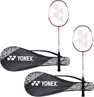 Yonex ZR 100 Light Aluminium Badminton Racquet with Full Cover, Set of 2 | Made in India