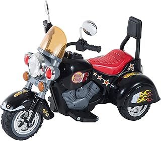 HOMCOM Kids Electric Motorbike 6V Children Ride On Motorcycle Battery Powered Toy w/Lights Sound for 3-6 Years Old Black