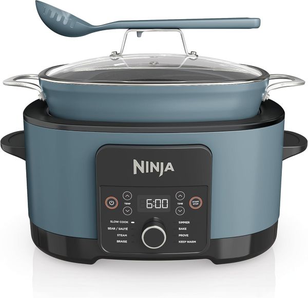 Ninja Foodi PossibleCooker, 8-in-1 Slow Cooker, 8L, Sea Salt Grey MC1001UK
