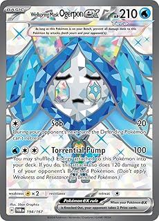 Pokemon – Wellspring Mask Ogerpon ex 194/167 – Twilight Masquerade – Full Art Pokemon Card – Secret Rare
