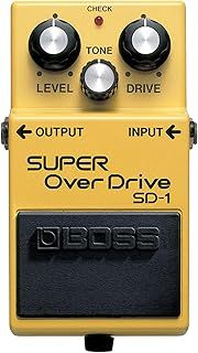BOSS SD-1 SUPER OverDrive Effects Pedal for Guitar and Bass - Mild to Moderate Tube - like Overdrive Characteristics Ideal for Clean and Driven amps. BOSS 5-Year Warranty.,Yellow