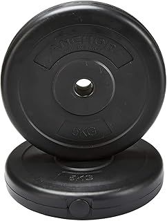 Weight plate disc vinyl (1 inch) weights set for lifting Dumbbell bars strength training home gym fitness workout 2.5kg, 5kg, 10kg, 20kg set