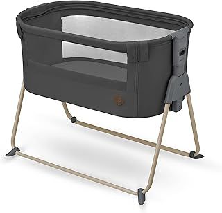 Maxi-Cosi Tori 2-in-1 Co-Sleeper, Bedside Crib, 0 - 6 Months, 0 - 9 kg, Ultra-Compact Fold, Lightweight, 5 Height Positions, Portable Co-Sleeper with Breathable Mesh, Travel Cot, Beyond Graphite