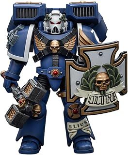HiPlay JoyToy Warhammer 40K Collectible Figure: Ultramarines Vanguard Veteran Sergeant 1:18 Scale Action Figures (Sergeant JT8018)