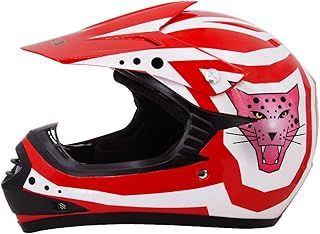 Zorax Red/White XL (55cm) Kids MOTOCROSS HELMET Children Quad Dirt Bike Crash Motorbike ATV Helmet ECE Approved
