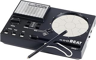 Beat - Compact Stylus Drum Machine | 4 Drum Kits & 4 Bass Sounds | Rhythm Machine Beat Maker | Drum Loop Machine