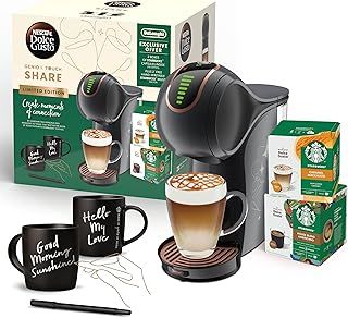 De'longhi Nescafe Dolce Gusto, Genio S Touch EDG426.B Share Bundle, Pod Capsule Coffee Machine, Espresso, Cappuccino, Latte and more, Black