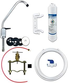Under Sink Drinking Water Filter System Including Water Filter Tap, Inline Water Filter and Accessories | Aqua Quality | Removes Chlorine, Pesticides, Herbicides, VOCs, and more.