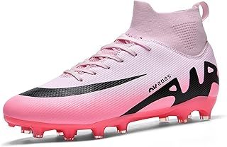 Mens Football Shoes High Top Spikes Youth Outdoor Training Football Shoes Professional Athletic Sports Shoes Turf Trainers