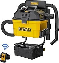 DEWALT Portable 23 L Wet and Dry Vacuum Cleaner, Wall-Mounted Garage Vacuum Cleaner, 1100 W, DXV23G, Detachable Lightweight Toolbox Wet and Dry Vac for Saw Dust in Workshop