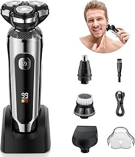 ETROBOT Electric Razor for Men, 2-Speed Electric Shavers, Waterproof Wet/Dry Shaver for Men, Wireless Rechargeable Mens Shaver Electric Razor Grooming Kit