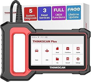 thinkcar THINKSCAN Plus S4 OBD2 Scanner, Car Diagnostic Tool with Engine/Transmission/ABS/SRS/BCM + 28 Reset Services (Choose 3 Free), Car Obd2 Code Reader for Free Update