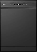 Hisense HS622E90BUK Freestanding Standard Dishwasher 85cm High - E Rated, Black, 24 x 23 x 33 inches (L x W x H) [Energy Class E]