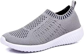 TIOSEBON Women Trainers Athletic Slip On Lightweight Walking Shoes - Breathable Running Sneakers
