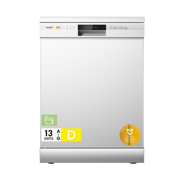 COMFEE' Dishwasher Freestanding, 13 Place Settings, 60cm, White