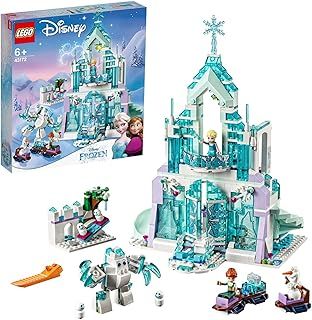 LEGO 43172 Disney Princess Frozen Elsa’s Magical Ice Palace Set with Princess Elsa and Anna Mini Dolls and Frozen Playground