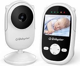 Baby Monitor with Camera and Night Vision,Wireless Video Baby Monitor with Rechargeable Battery,Two-Way Talk,2.4inch HD Screen,Feeding Reminder,4 Lullabies