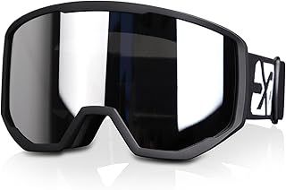 EXP VISION Ski Goggles, Anti fog Snow Snowboard Goggle OTG Dual lens with 100% UV400 Protection for Men Women