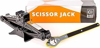 Scissor Jack for Lifting Cars - 2 Ton (2T) | Compact, Universal Jacks for Tire Changing, Lifting & Repair | Car Boot Accessories for Drivers, DIY Use & Workshops