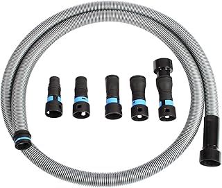 Cen-Tec Systems 94698 Quick Click 3m Hose for Home and Shop Vacuums with Five Piece Power Tool Adaptor Set for Dust Collection