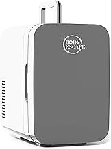 Mini Fridge For Skincare & Make-Up - Glass Door Beauty Mini Fridges - Birthday Gifts For Her Skin Care - Portable, Compact, Small & Quiet Skincare Fridge For Makeup - 6L Black