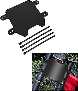 Alpha Rider Motorcycle Front Number Plate for Surron Sur-Ron Light Bee X Segway X260 Electric Off-Road Bike,ABS Plastic Motorcycle Front License Plate Frame Replacement with 4 Mouting Straps