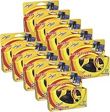 Novocolor – Disposable Cameras with Flash (27 Exposures with Flash) Pack of 10