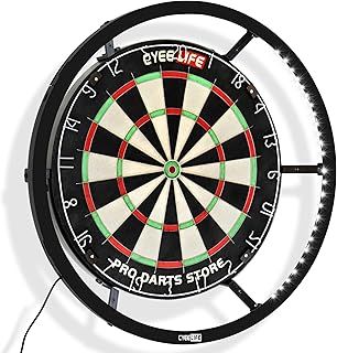 CyeeLife Dartboard LED Lighting System for Steel Dart board,Assemblable&Detachable