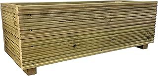 Cutncraft Designs Large Decking patio Planter -Wooden Decking Patio Planter Trough herb Box 88cm