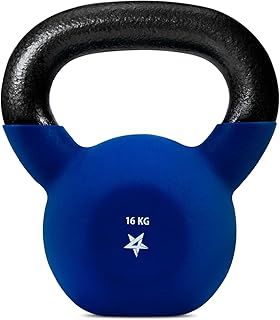 Yes4All 2-20kg Neoprene Coated Cast Iron Kettlebell, Kettle Bell Weight Sets for Home Gym Fitness & Weight Training - Multicolor Kettlebells