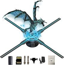 Bewinner 3D Hologram Fan Projector, 2000x552 WiFi APP Control 3D Hologram Advertising Display LED Fan with 8GB Memory Card for Trade Show, Store Display (52cm)
