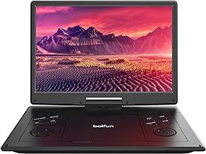 16.9'' Portable DVD Player with 14.1'' Large HD Swivel Screen, 6 Hrs Battery Life, Support FM/USB/SD Card/Sync TV and Multiple Disc Formats, No Region Restrict, High Volume, Classic Black