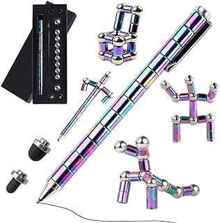 Magnetic Fidget Pen Jiki Crush Metric Pen Crinkle, Crushmetric Switch Strato Pens, Multifunctional Decompression Magnet Writing Toy Pen, Cool Stuff Best Gift For Kids Teenage Boys Girls (Color)