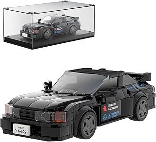 Mould King 27014 Speed Champions GTR32 Race Car Toys Building Blocks with Acrylic Display Case Collectible Model Cars Race Vehicle Building Toys Kits for Kids 8+(359 Pcs)