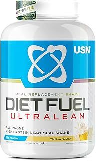 USN Diet Fuel UltraLean Vanilla 2KG: Meal Replacement Shake, Diet Protein Powders for Weight Control and Lean Muscle Development