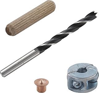 wolfcraft Dowel Kit, 28 pcs. I 2917000 I Kit for Making Dowel Joints