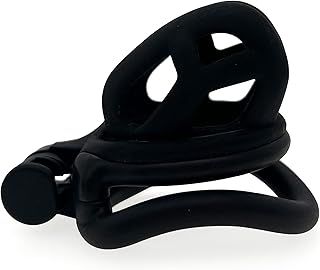 Cobra Chastity Cage Cock Cage|Adult Sex Toy for Men |Chastity Devices Male Chastity Cage 4 Curved Rings Men Toys (Black, Nub)
