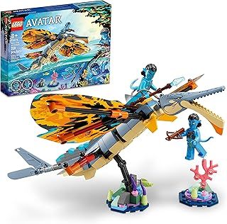 LEGO Avatar: The Way of Water Skimwing Adventure 75576 Building Toy Set for Kids, Boys, and Girls Ages 8+ (259 Pieces), Green,transparent