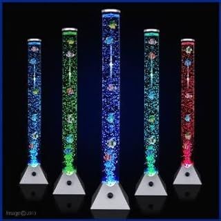 Elex Stunning 90cm Colour Changing LED Mood Bubble Tower Lamp Fish Water Tube Floor Standing Lamp Light