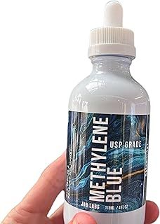 JAB Labs Methylene Blue Pharmacuetical Grade, USP 4 oz Bottle