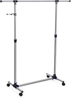 SONGMICS Wardrobe Clothes Cupboard Hanging Rail Storage Shelves with Metal Frame and Cover 108 x 170 x 58 cm RTG03H