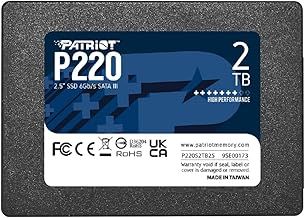 Patriot P220 SATA 3 2TB Internal Solid State Drive 2.5” - P220S2TB25
