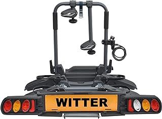 Witter ZX202 Bolt-on Towball Mounted 2 Bike Rack | Maximum load 34 kg | Lightboard for 13pin sockets