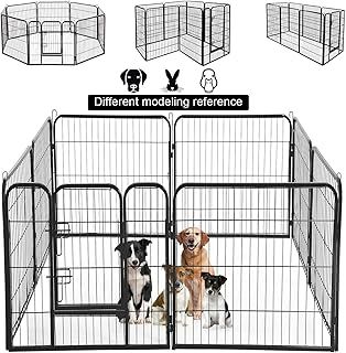 UnderDog Extra Heavy Duty Puppy Play Pen 8 x Panel Playpen Indoor/Outdoor Dog ? Puppy Whelping Pen Pens 3 Sizes in this add EXTRA TALL (Large)